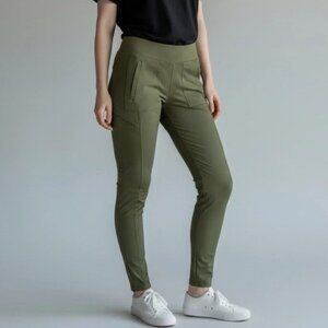 Ridgecut Toughwear Women Olive Green Cargo 5 Pockets Tactical Work Leggings Sz M